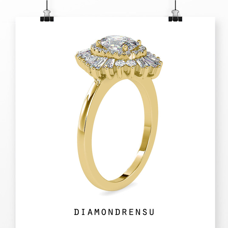 Cluster vintage ring combining timeless beauty with unique craftsmanship.