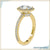 Elongated cushion cut diamond ring featuring stunning brilliance and charm.