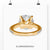 Lab grown diamond engagement ring with a round brilliant cut diamond in a cathedral setting ring.