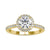 Hidden Halo Engagement Ring with a delicate design. Hidden Halo Engagement Ring with a delicate design.