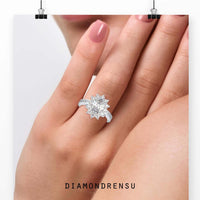 Oval diamond ring offering classic beauty with a vintage-inspired look.
