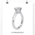 Round cut diamond ring with an elegant 4 prong setting.