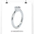 Beautiful bezel setting ring with a single diamond for a minimalist look.