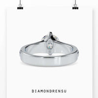 Round diamond solitaire engagement ring crafted for everyday beauty.