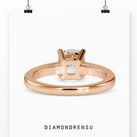 4 prong diamond ring offering timeless elegance and durability.