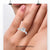 Handmade oval cut diamond engagement ring in prong setting, rose gold