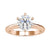 6 prong engagement ring offering secure and elegant stone placement.