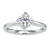 Bypass engagement ring with a modern design in white gold. Bypass engagement ring with a modern design in white gold.