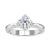 Round brilliant cut diamond ring in a stunning 4 prong setting.