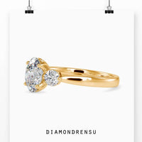 2 carat oval diamond ring offering bold brilliance and a luxurious design.