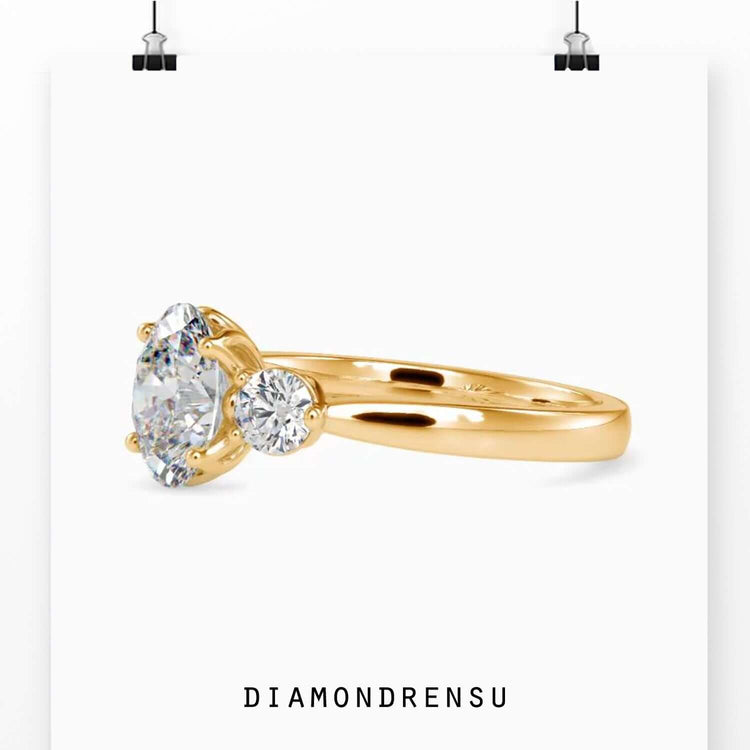 2 carat oval diamond ring offering bold brilliance and a luxurious design.