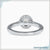 Round diamond ring halo offering a timeless look and sparkle.