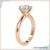 6 prong round engagement ring featuring brilliant sparkle and secure setting.