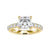 Diamond pave ring with oval diamond and prong setting for added sparkle