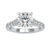 2 carat round diamond ring with a classic basket setting
