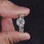 Round Diamond Ring, Emerald Cut Wedding Band, Diamond Bridal Set