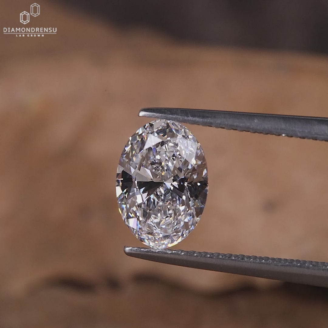 1.50 CT Oval Cut Diamond, Loose Lab Grown Diamond for Engagement Ring