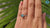 1.25 CT Round Brilliant Cut Cyan Blue Moissanite Ring, Pave Engagement Ring
