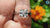 2.10 CT Octavia cut Colorless Moissanite Tapered Band Solitaire Engagement Ring
