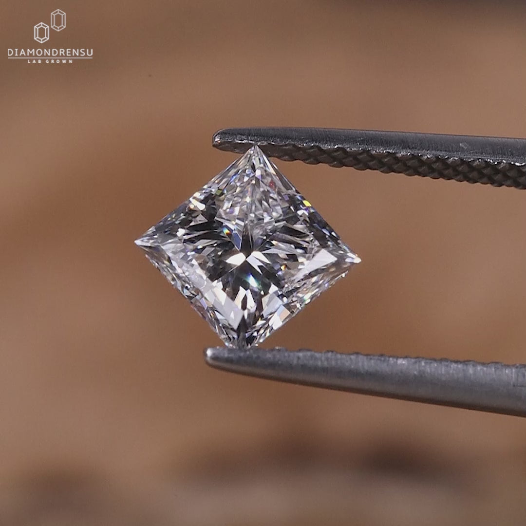 Princess Cut Diamond, Loose 1 carat Princess Cut Lab Grown Diamond