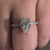 Pear Cut Lab-Grown Diamond Pavé Hidden Halo Ring 1 - 2 CT