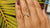 0.77 TCW Pear Cut Upside Down Bezel Set Moissanite Ring