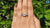 3.46 TW Emerald Cut Modern Classic Five Stones Moissanite Engagement Ring