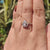 Pear Cut Moissanite Milgrain Bezel Set Vintage Ring