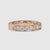 Dazzling 3.00 MM Round Cut Moissanite Channel-Set Eternity Wedding Band