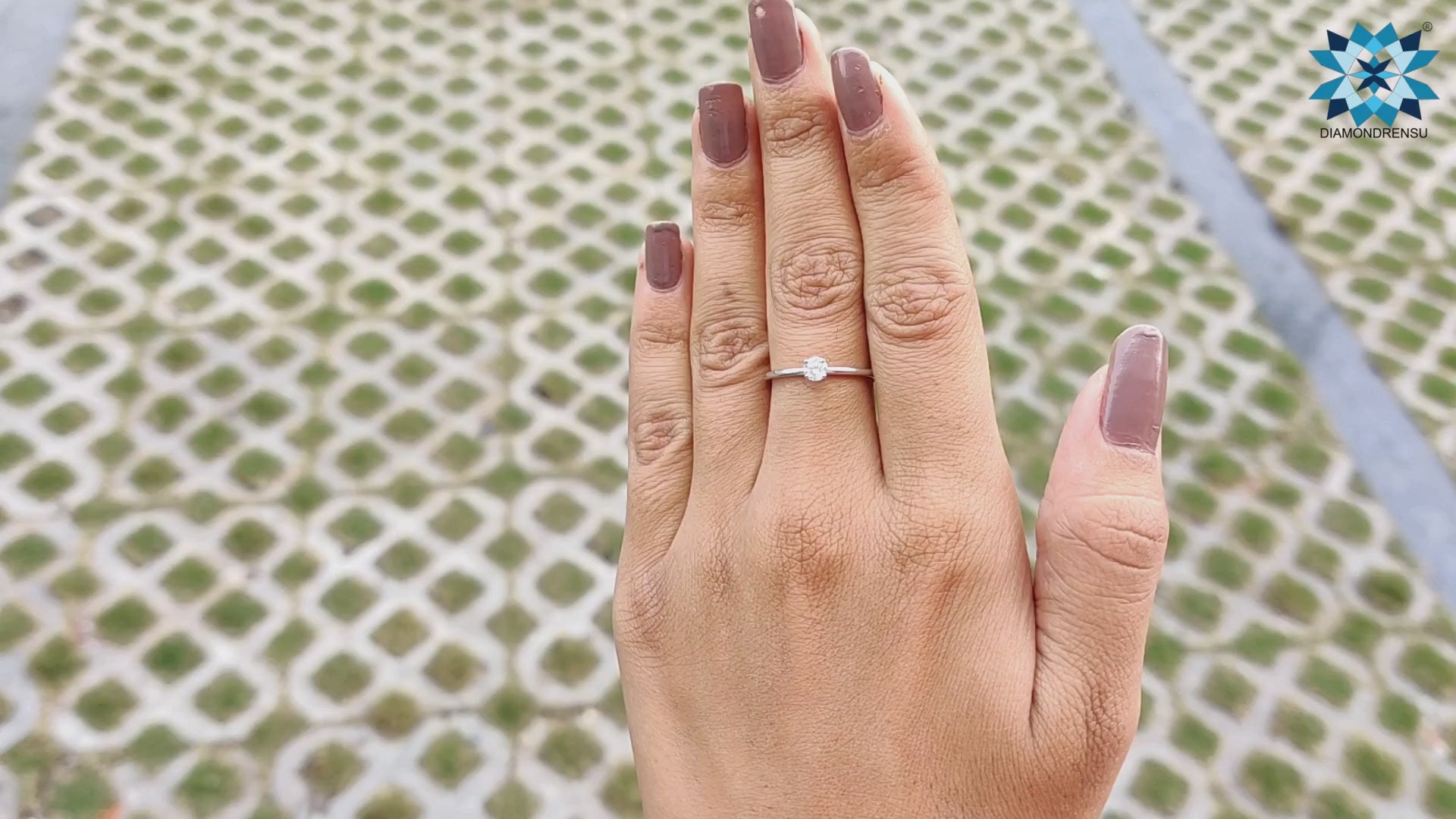 Dainty Ring - 0.24 CT Round Brilliant Cut Solitaire Moissanite Engagement Ring