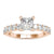 2 carat princess cut diamond engagement ring with a classic prong setting for added brilliance. 2 carat princess cut diamond engagement ring with a classic prong setting for added brilliance.