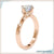 Diamond solitaire ring round featuring a simple yet stunning look.