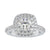 Round brilliant cut diamond ring in rose gold, white gold, or yellow gold.