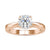 Hidden heart engagement ring with round solitaire diamond. Hidden heart engagement ring with round solitaire diamond.