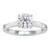 Round brilliant cut diamond ring in a classic 4 prong setting.
 Round brilliant cut diamond ring in a classic 4 prong setting.