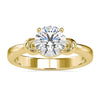 Infinity Engagement Ring With Solitaire Round Diamond