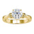 Infinity engagement ring with a solitaire round diamond, symbolizing endless love. Infinity engagement ring with a solitaire round diamond, symbolizing endless love.
