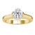 Gold Solitaire Engagement Ring featuring a classic tulip setting for timeless elegance. Gold Solitaire Engagement Ring featuring a classic tulip setting for timeless elegance.