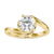 Elegant bypass ring featuring a single diamond for timeless beauty. Elegant bypass ring featuring a single diamond for timeless beauty.