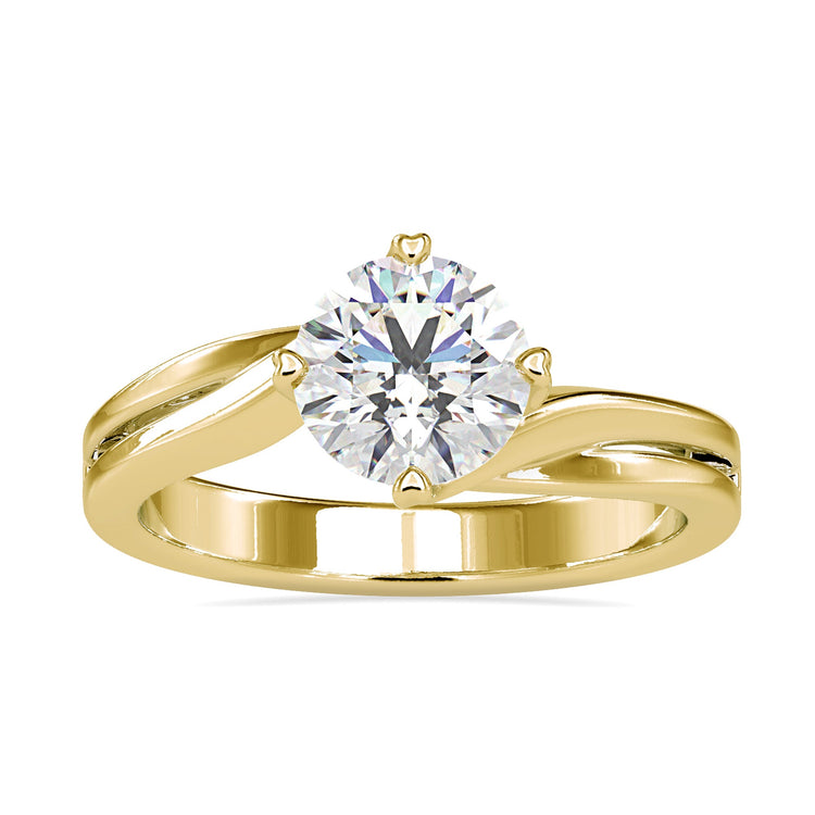 2 carat round solitaire diamond ring offering bold elegance.