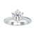 Round solitaire ring offering simplicity and timeless elegance.