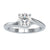 Elegant Round Brilliant Cut Diamond Ring featuring a bypass setting for modern style. Elegant Round Brilliant Cut Diamond Ring featuring a bypass setting for modern style.