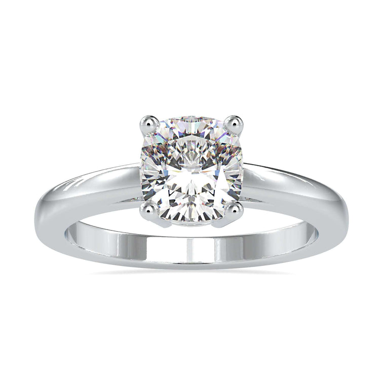 4 prong solitaire engagement ring for a classic and secure diamond setting.