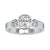 Cushion diamond engagement ring in a timeless design with sparkling diamonds.