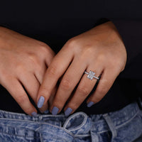 radiant cut engagement ring