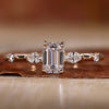 Emerald Cut Lab-Grown Diamond Five Stone Ring 0.6 - 2 CT