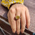 canary yellow moissanite rings
