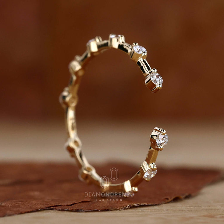 lab grown diamond eternity band