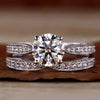 Round Brilliant Cut Lab Grown Diamond Wedding Set