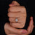 Round Lab-Grown Diamond Pavé Halo Ring 0.5 - 2 CT